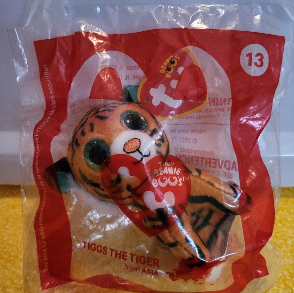 Ty Beanie Boo's: Tiggs the Tiger  (McDonald's Happy Meal Toy)